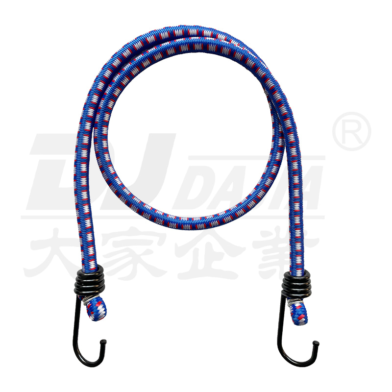 8 mm bungee koorden met stalen haak, ronde bungeekoorden voor fiets